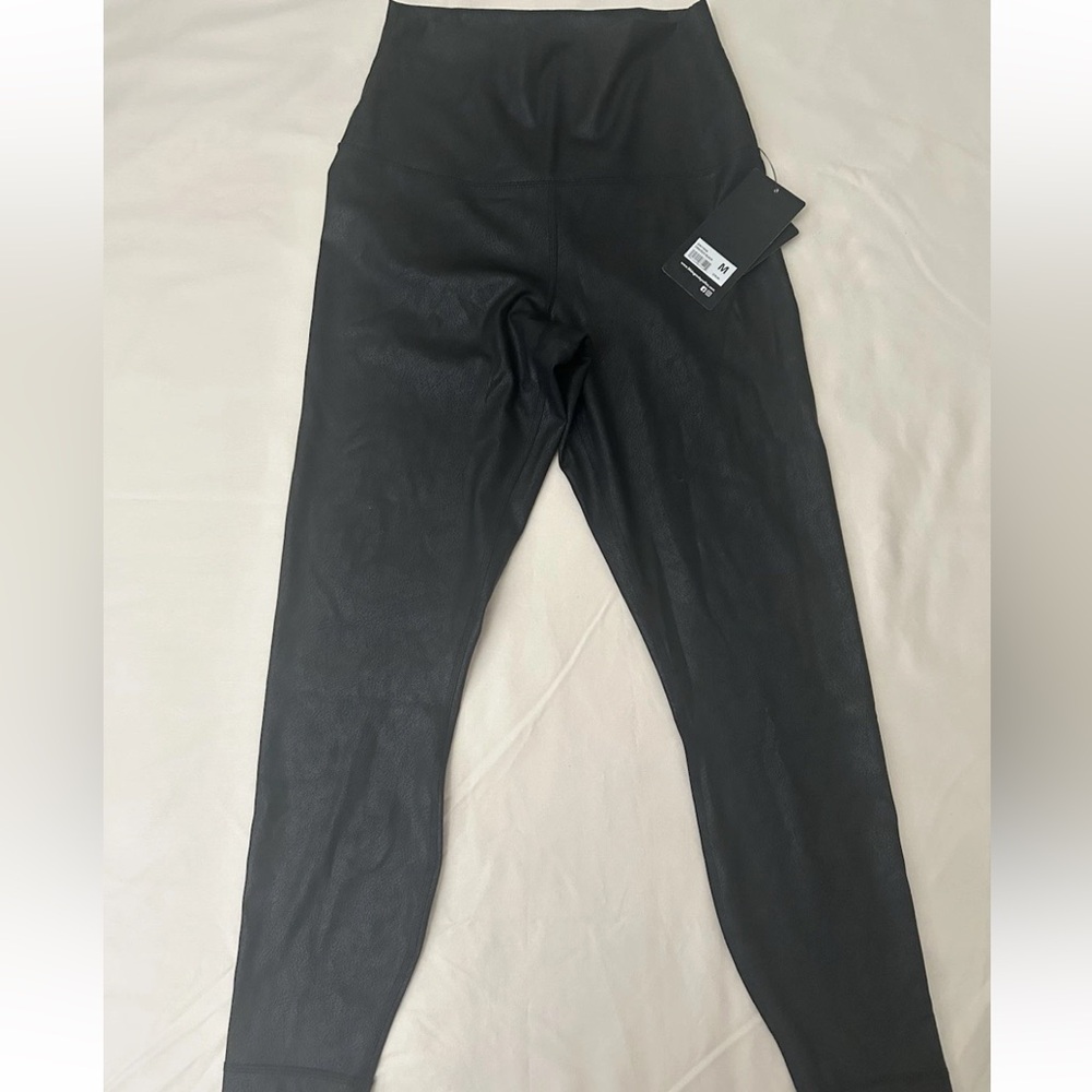 90 Degree By Reflex Cracked Black Leggings